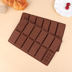 12 Cavity Chocolate Bar Silicone Mould