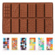 12 Cavity Chocolate Bar Silicone Mould