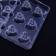 2 Layer Heart Shape Polycarbonate Chocolate Mould