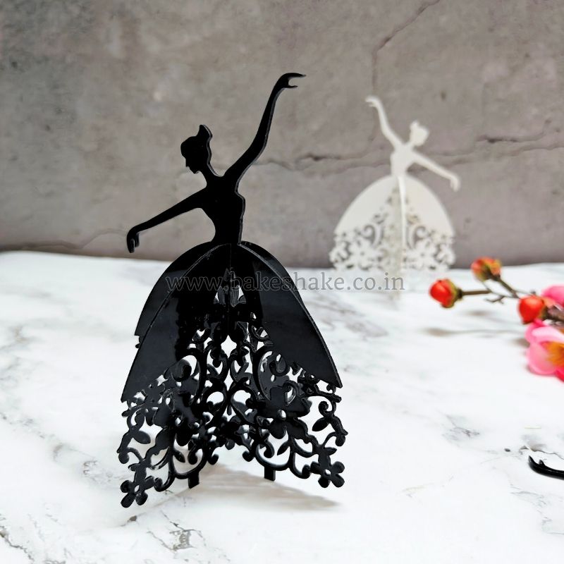 Amazon.com: 3 PCS Dancing Girl Ballerina Figurine, Ballerina Figurine Cake  Topper, White Ballet Girl Figure Cake Decoration : Grocery & Gourmet Food