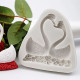 3D Couple Swan Fondant Mould