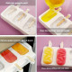 3D Diamond Texture Popsicle Mould 4 Cavity