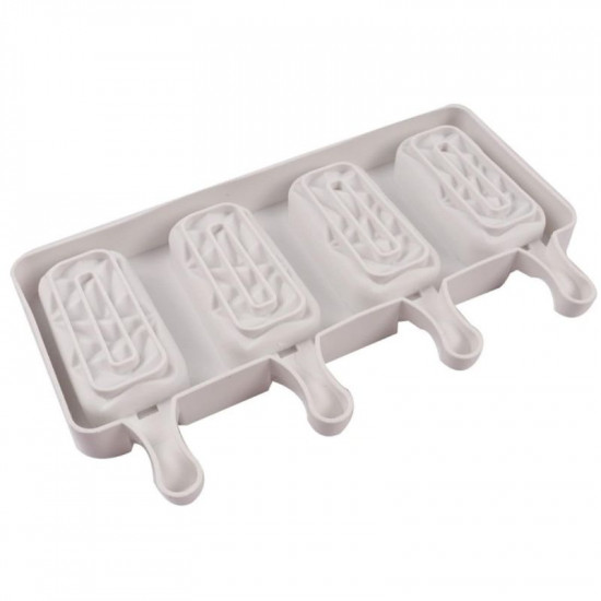 3D Diamond Texture Popsicle Mould 4 Cavity