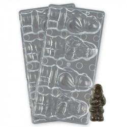 3D Santa Claus Polycarbonate Chocolate Mould