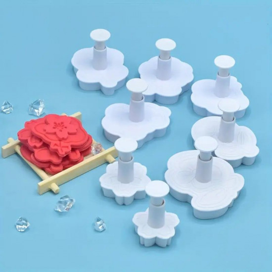 8 Different Flower Shape Plunger Cutter