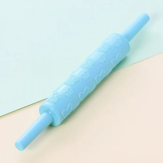 Butterfly Embossed Textured Rolling Pin