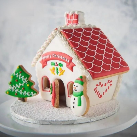 Christmas House Biscuit Mould