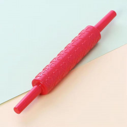 Heart Embossed Textured Rolling Pin