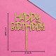 Happy Birthday MDF Cake Topper Set of 10