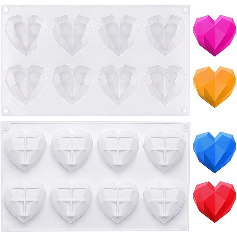 Heart Shape Silicone Molds, For Chocolate Mold at Rs 75/piece in Mumbai