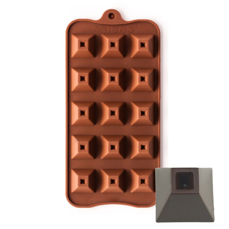 Silicone Chocolate Plastic Moulds Online Round Pyramid Cartoon