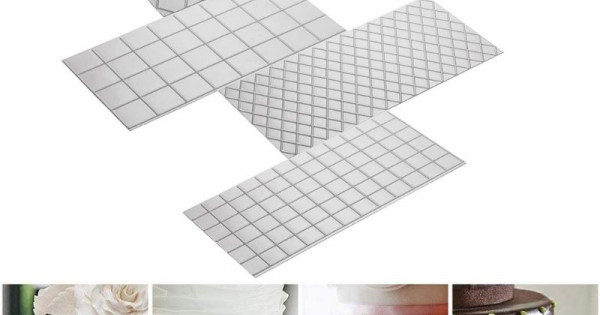 Makin's Texture Sheets Set B Impression Mat, 7 x 5.5 - 4 pack