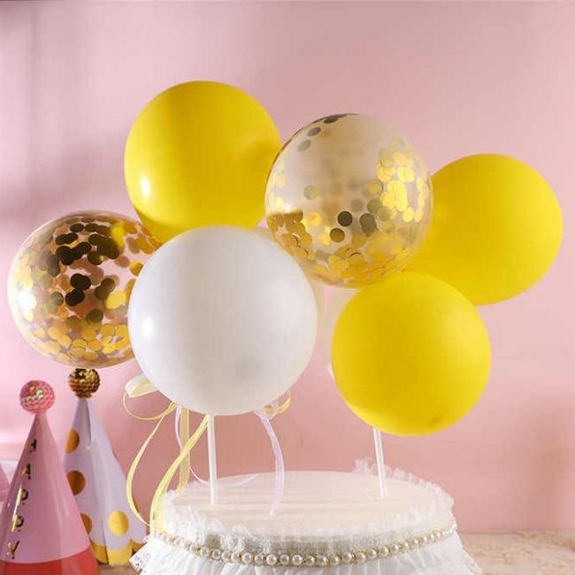 How to Make Mini Confetti Balloon Cake Topper | Confetti Balloon Topper |  DIY Crafts - YouTube
