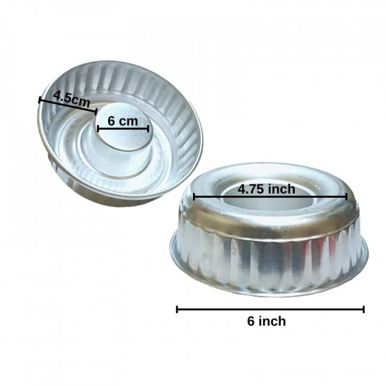 Aluminium Ring Cake Pan | Bundt Mould (6 Inch)