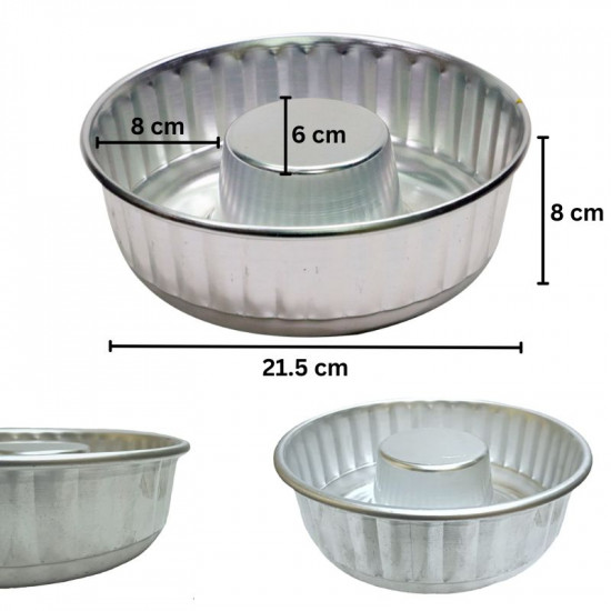 Aluminium Ring Cake Pan | Bundt Mould (8.5 Inch)