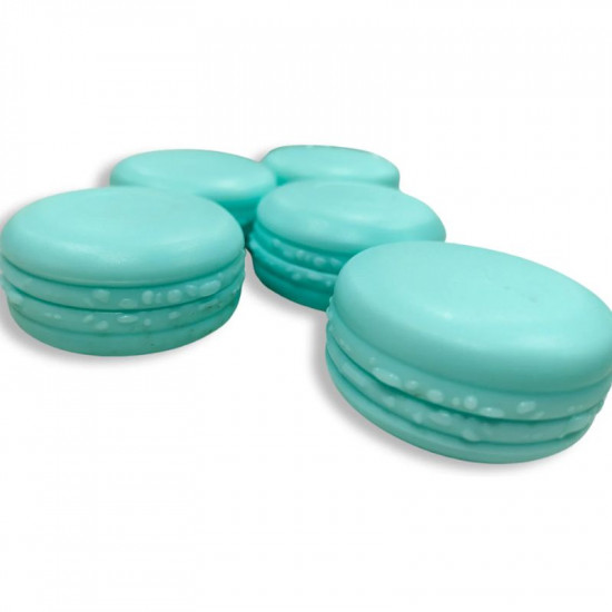 Artificial Macaron Cookie for Cake Decor - Blue (Set of 5)