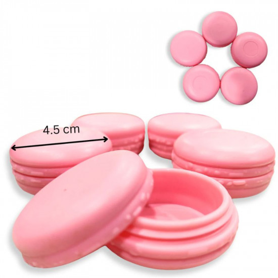 Artificial Macaron Cookie for Cake Decor - Pink (Set of 5)