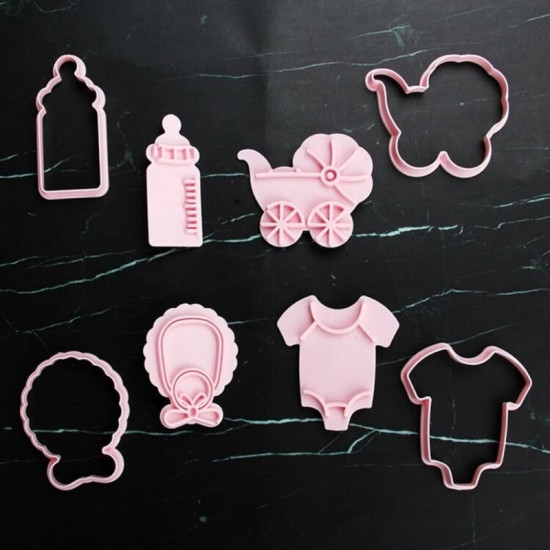 Baby Shower Fondant & Cookie Cutter 4 Pcs Set