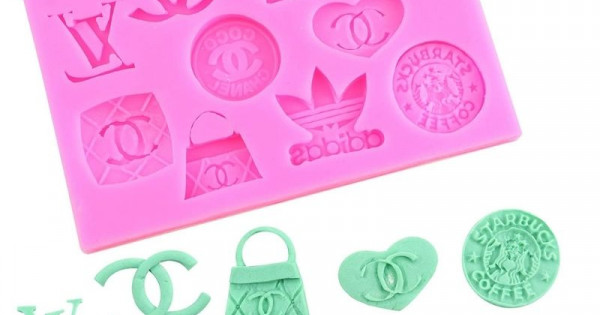 Logo Icons Silicone Mold (Chanel, Louis Vuitton, Adidas, Starbucks)