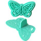 Butterfly Shaped Plastic Cookie Stamps 2 Pieces