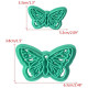 Butterfly Shaped Plastic Cookie Stamps 2 Pieces