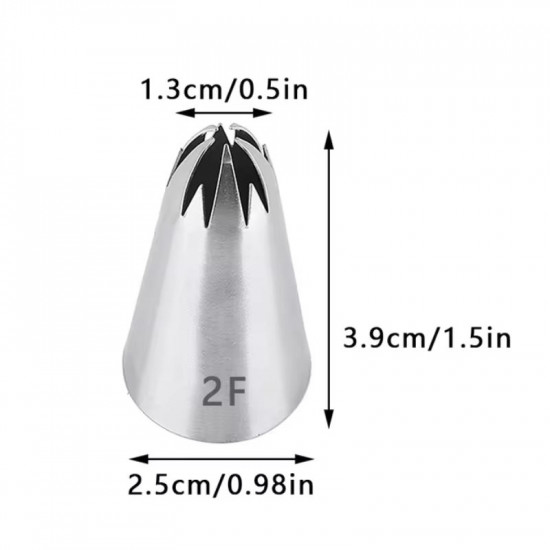 Cake Decorating Icing Nozzle Tip - 2F