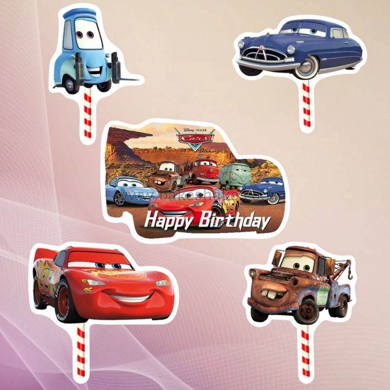 Cars Happy birthday cake topper decoration | Lazada PH