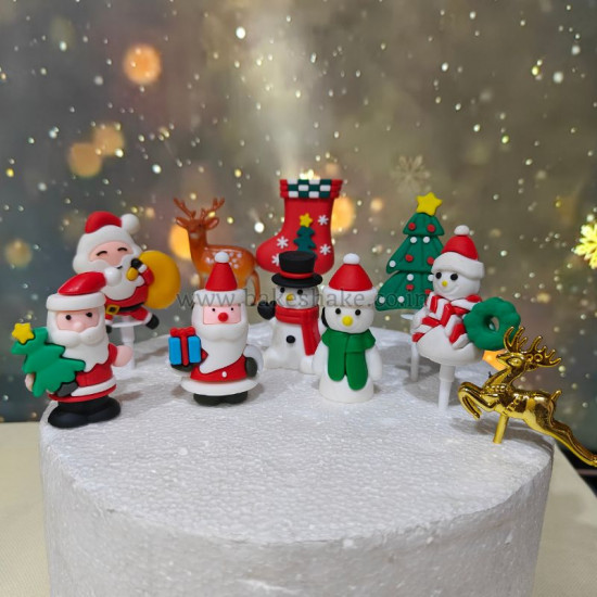 Christmas Decoration Snowman Cake Topper Style 2