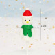 Christmas Decoration Snowman Cake Topper Style 1