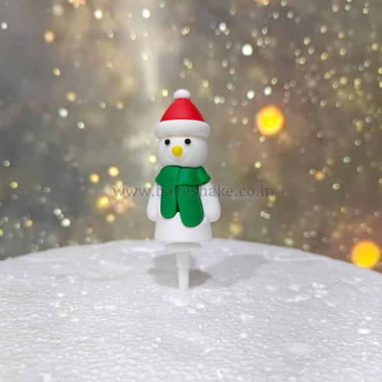 Christmas Decoration Snowman Cake Topper Style 1