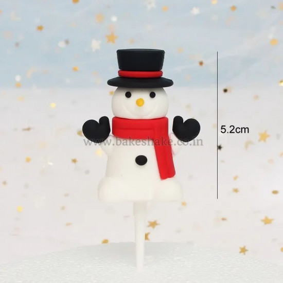 Christmas Decoration Snowman Cake Topper Style 2