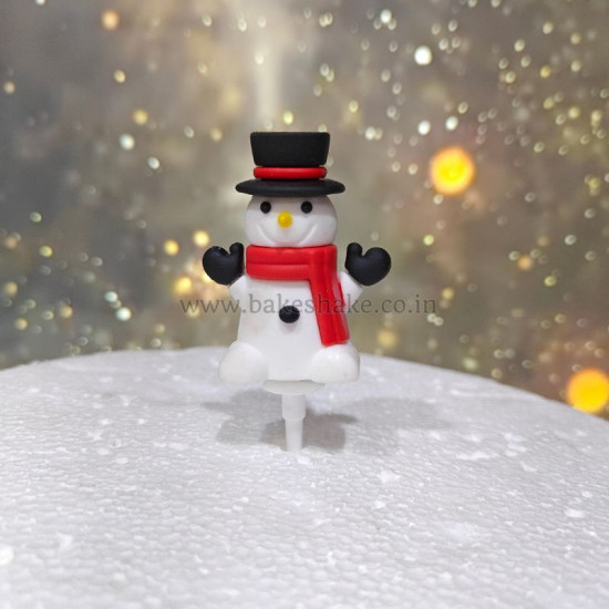 Christmas Decoration Snowman Cake Topper Style 2