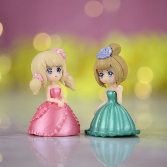 Cute Girls Doll Miniature (Set of 2)