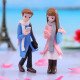Cute Winter Couple Miniature Holding Mobile Phone (539)