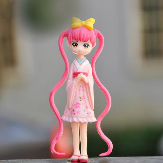 Cute Long Hair Girl Miniature (Style 01)