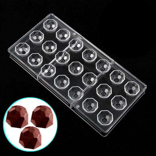 3D Diamond Shape Polycarbonate Chocolate Mould