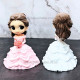 Princess Belle Doll Cake Topper - White