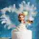 Princess Belle Doll Cake Topper - White