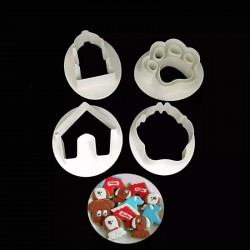 Dog Paw And Dog House Cutter Set of 4