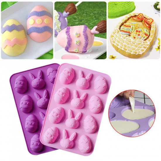 Easter Egg Bunny Silicone Chocolate Mould