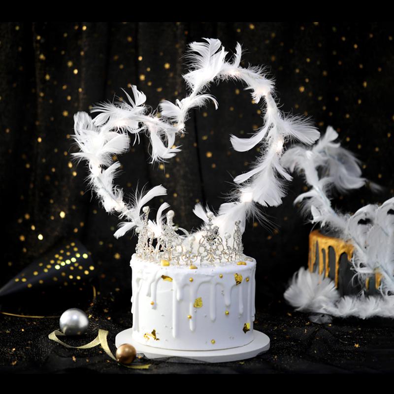 Cute Angel Wing Feather Cake Topper For Baby Shower Kids Birthday Party  Decoration Supplies Wedding Dessert Cake Decor Neo Tools From Prettyrose,  $0.78 | DHgate.Com