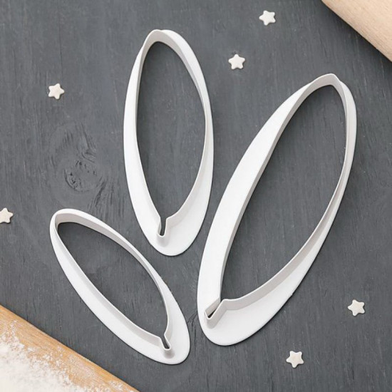 Feather Cutter Cake Tool Set of 3