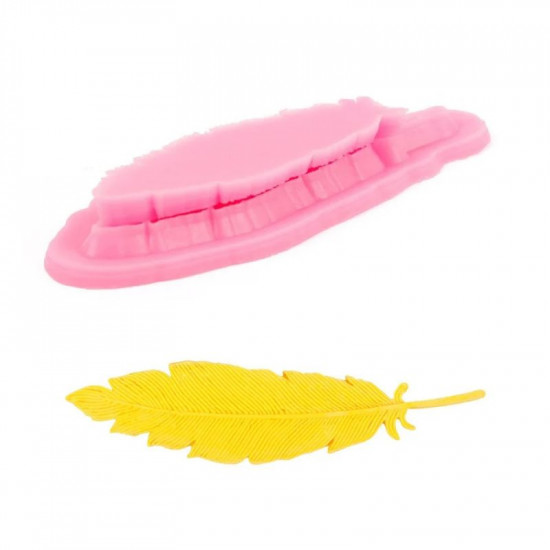 Feather Shaped Silicone Fondant Mould 2 Pcs