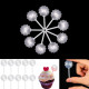 Flower Shaped Plastic Squeeze Liquid Transfer Pipettes (50 Pcs)