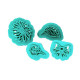 Leaf, Flower, Bow Cookie Stamp Cutter 4 Pcs