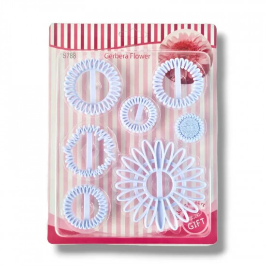 Gerbera Flower Plastic Fondant Cookie Cutter