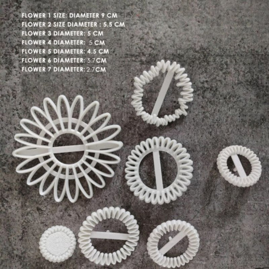 Gerbera Flower Plastic Fondant Cookie Cutter