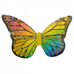 Giant Paper Butterfly Cake Topper - Rainbow Colours