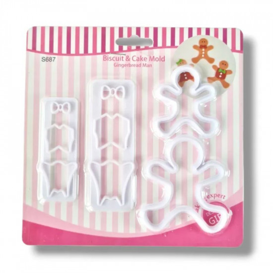 Gingerbread Man Cookie Cutter 4 Pcs