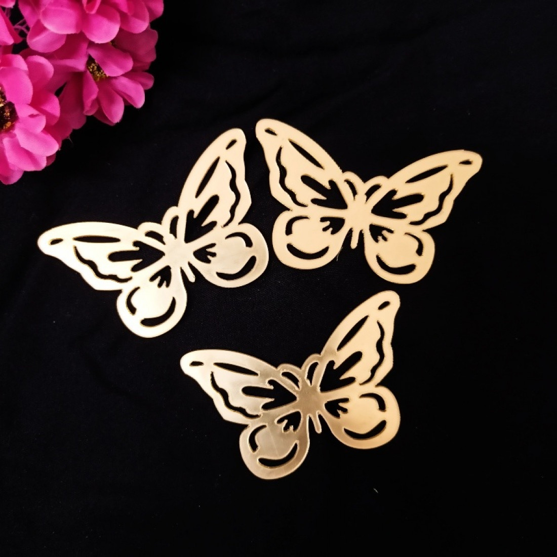 Acrylic Gold Butterflies